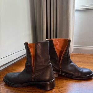 John Varvatos Classic Everyday Black Leather Boots